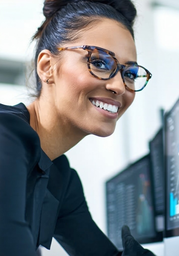 happy human using analystics software-2-2